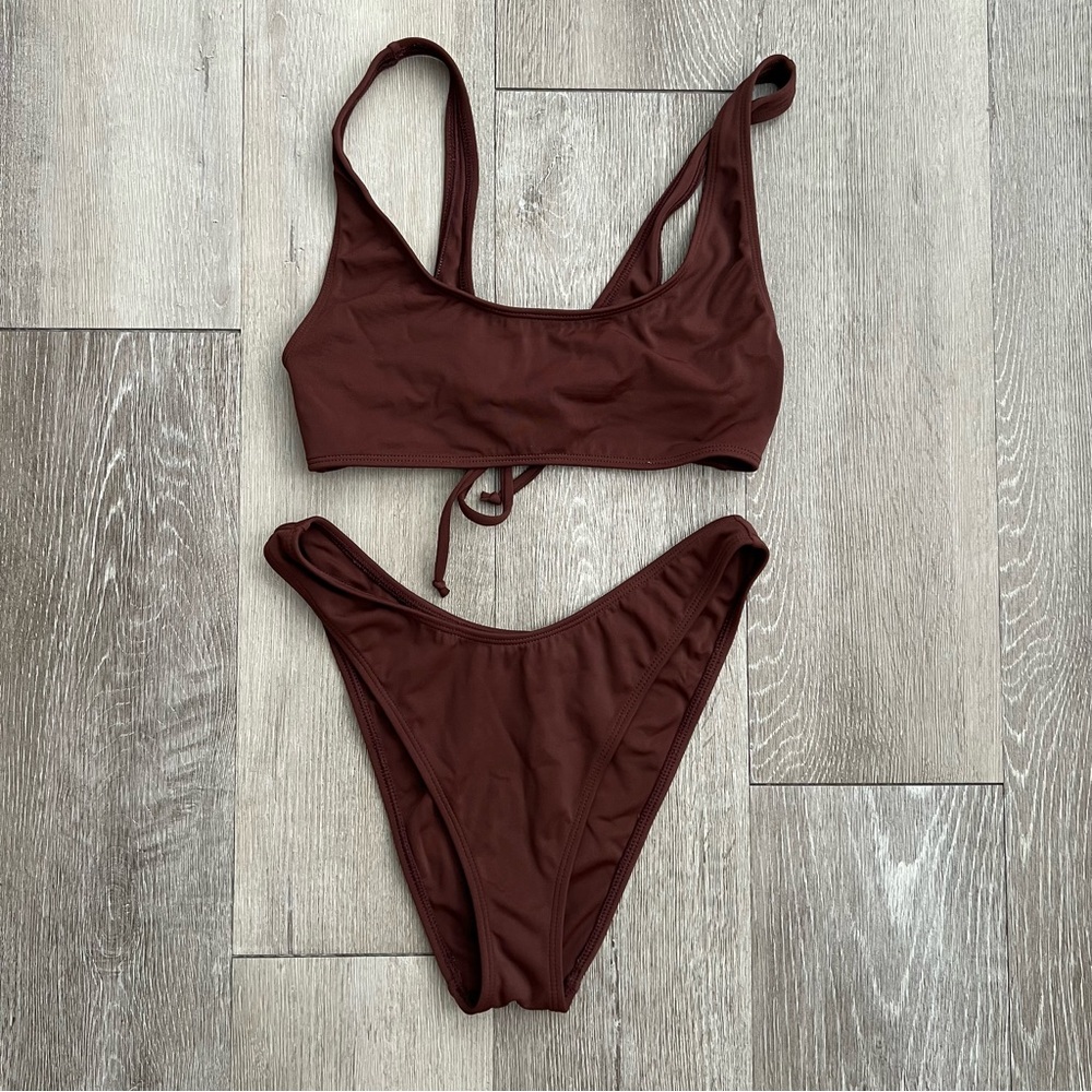 PacSun Brown Taylor Bikini Set